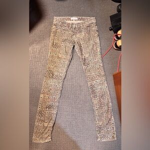 Isabel Marant multi-colored patterned pants. Fun and flattering.
